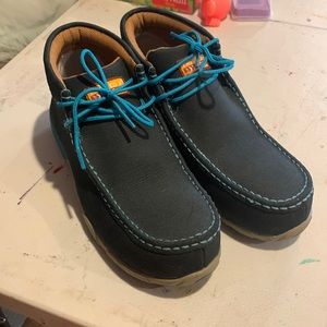 Twisted x woman’s steel toe shoes size 7.5 like new